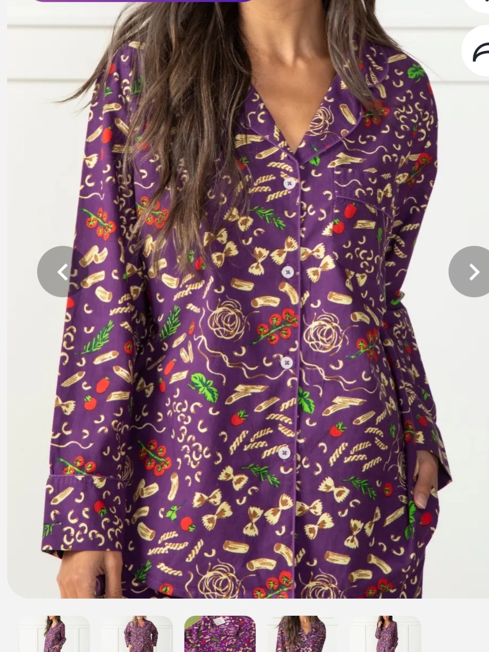 Printfresh Pasta Pajama Set